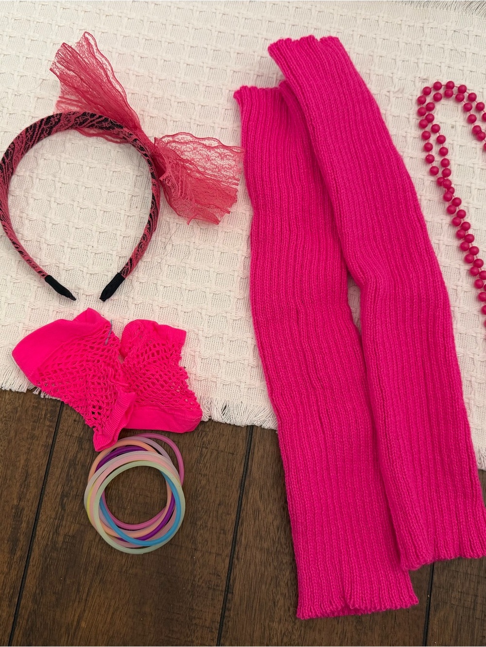 6 pcs 80s costume accessories